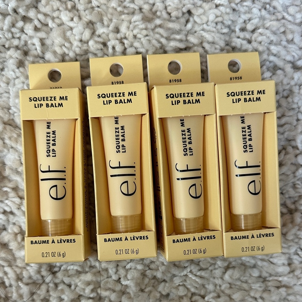 Elf squeeze me lip balm vanilla frosting x4